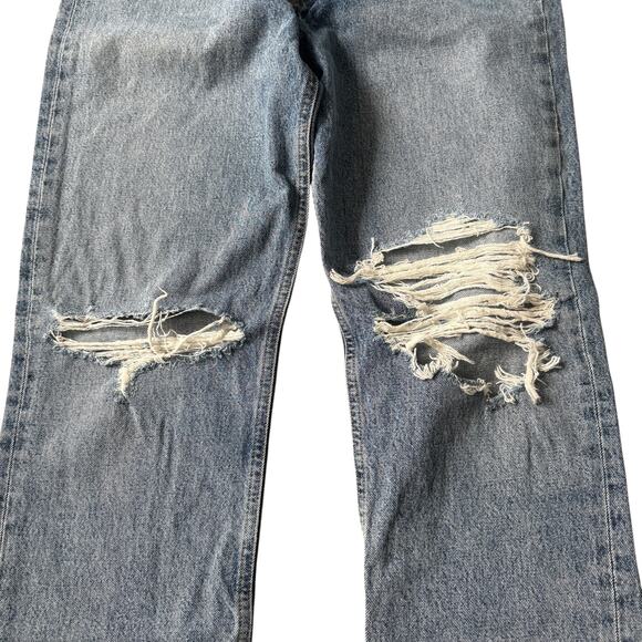 AGOLDE Lana Straight Jean Backdrop Distressed - Picture 6 of 10